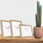 Aberto Design Set de 3 marcos de fotos Natural 15 x 21 cm